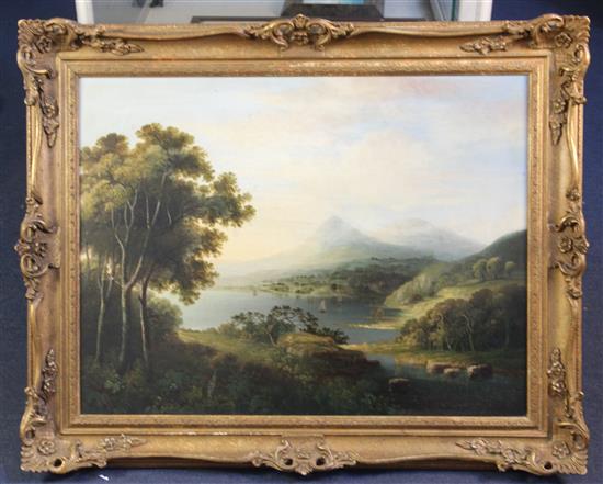 19th century English School Extensive landscape 19 x 25.5in.